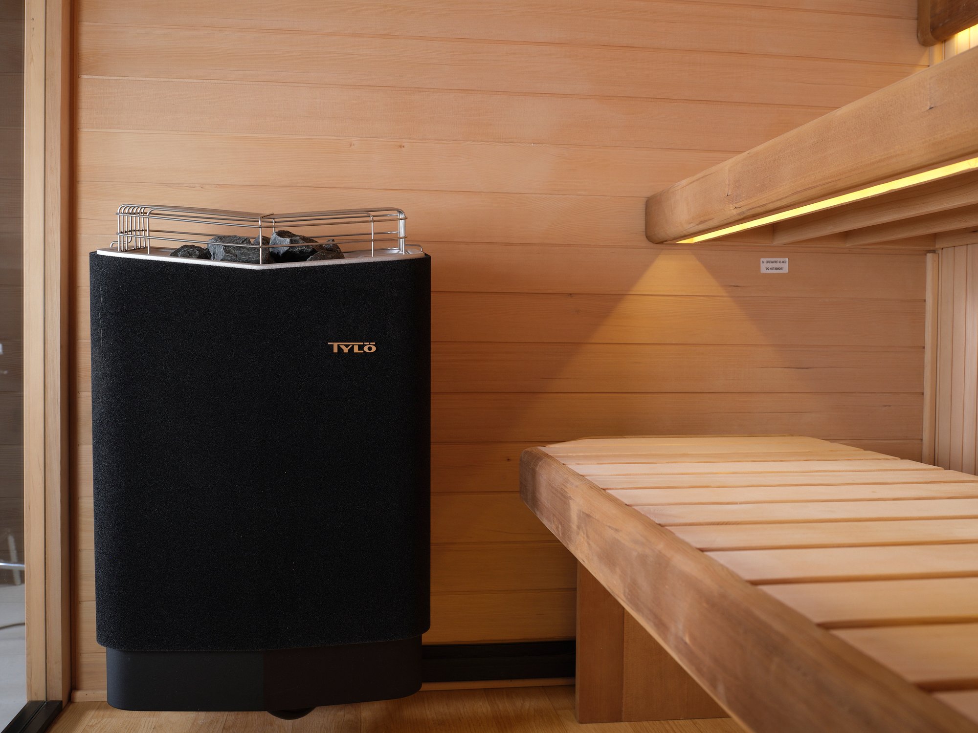 Image of a heater in a sauna