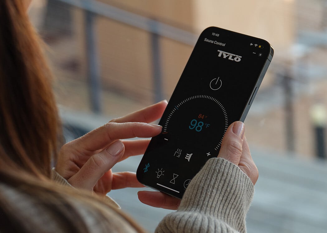 Image of someone using the Tylo app