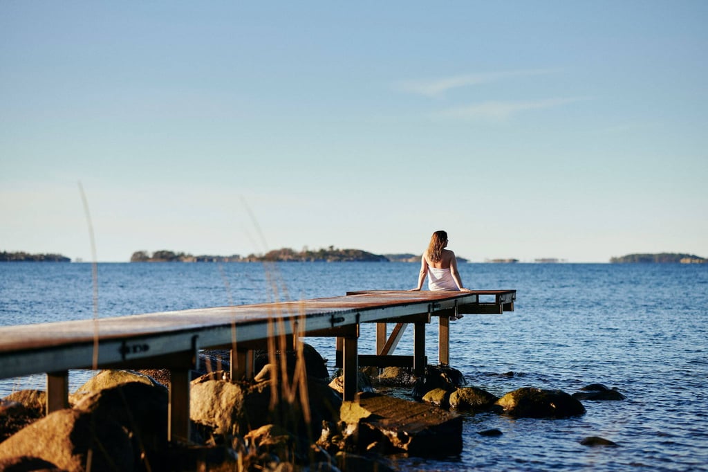 woman by the sea